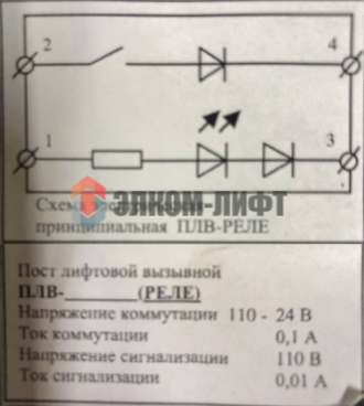 Пост вызывной ПВЛ-реле