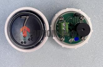 Модуль кнопочный VEGA ACHILLE  цифры 1-10 , шрифт Брайля, , синяя подсветка,  разъем MLSU, черная нержавейка